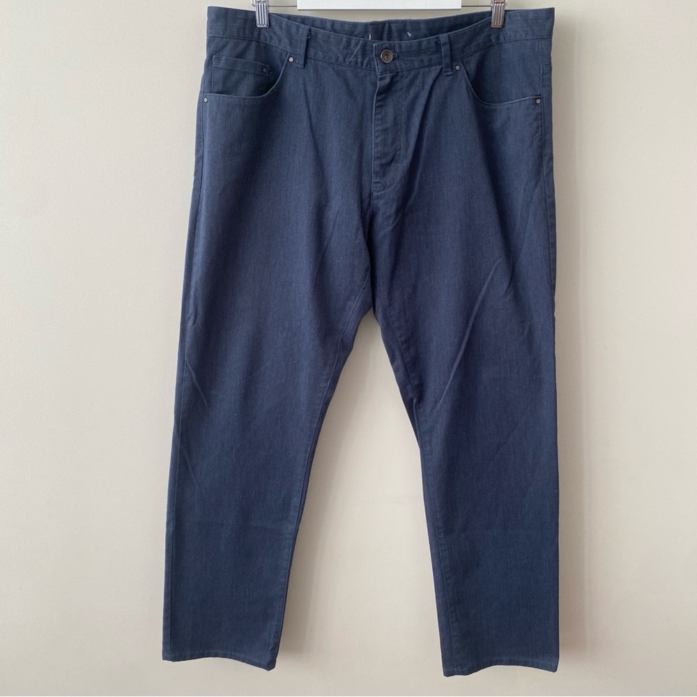Calvin Klein Men's Blue Relaxed Twill Pants Size 38x32